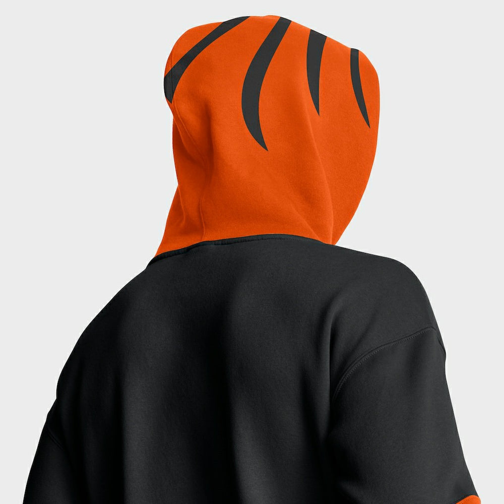 Cincinnati Bengals Helmet Pullover Hoodie - Black cheap