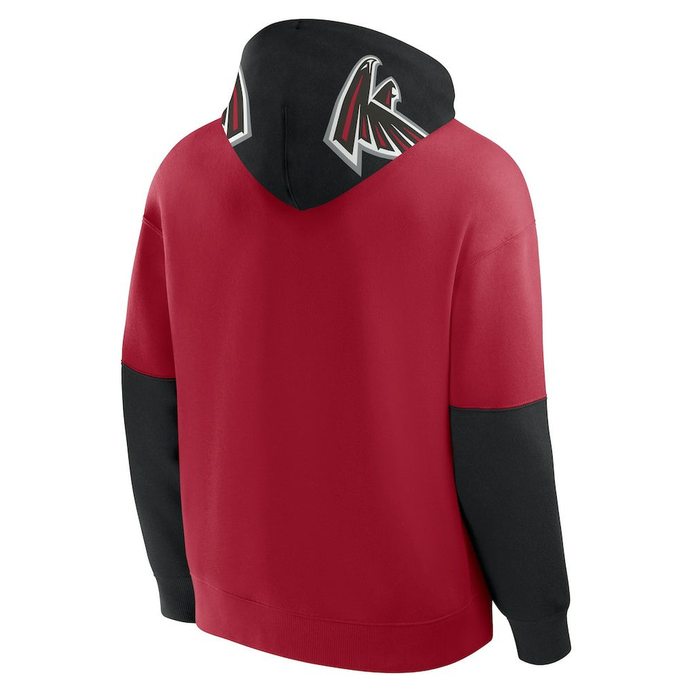 Atlanta Falcons Helmet Pullover Hoodie - Red discount
