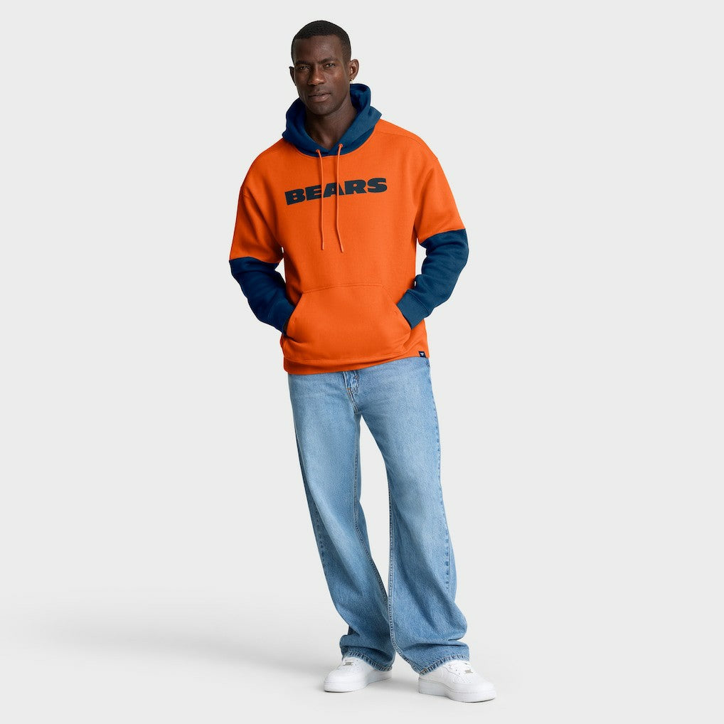 Chicago Bears Helmet Pullover Hoodie - Orange discount