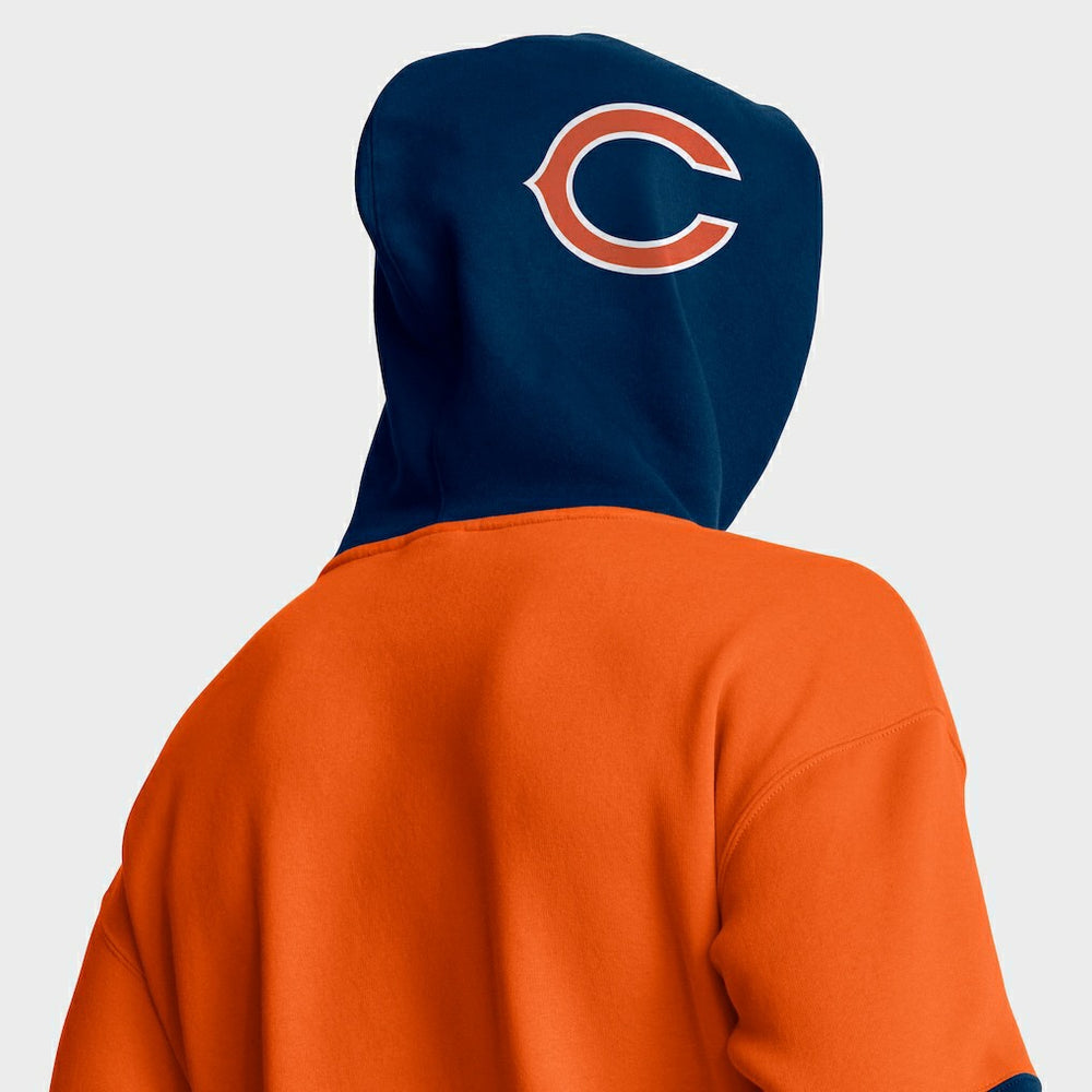 Chicago Bears Helmet Pullover Hoodie - Orange discount