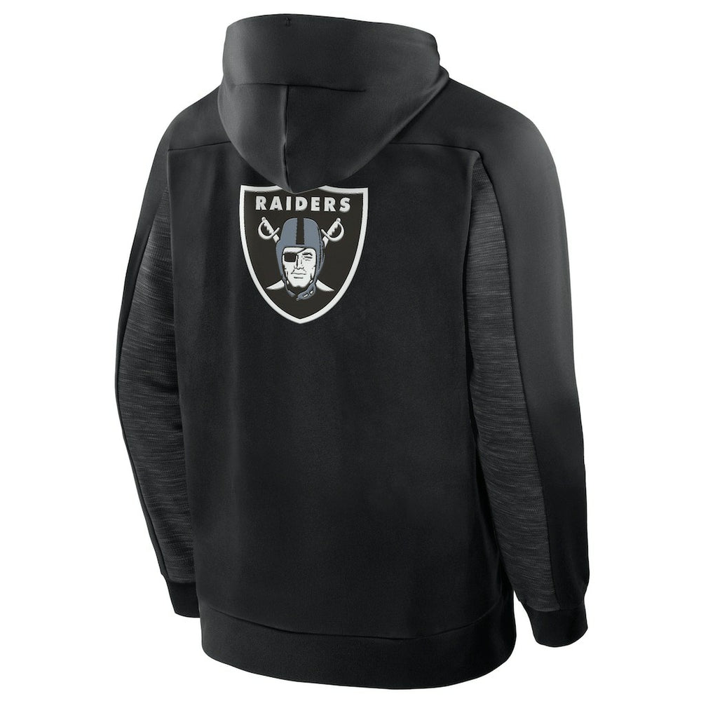 Las Vegas Raiders Checkdown Pass Full-Zip Hoodie - Black on sale