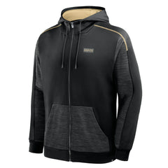 New Orleans Saints Checkdown Pass Full-Zip Hoodie - Black for sale
