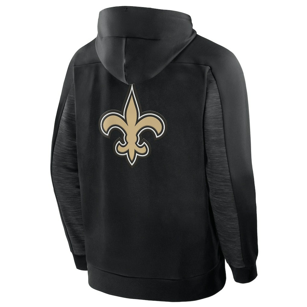 New Orleans Saints Checkdown Pass Full-Zip Hoodie - Black for sale