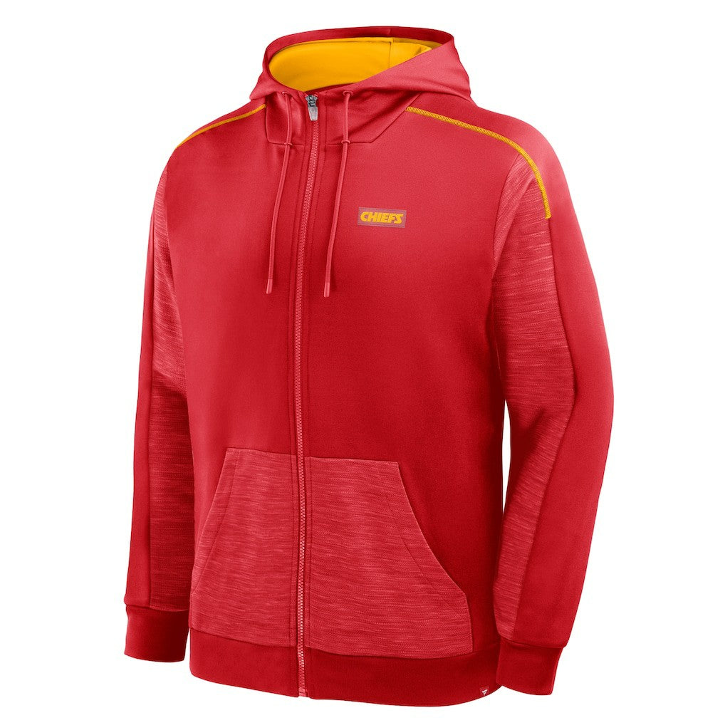 Kansas City Chiefs Checkdown Pass Full-Zip Hoodie - Red outlet