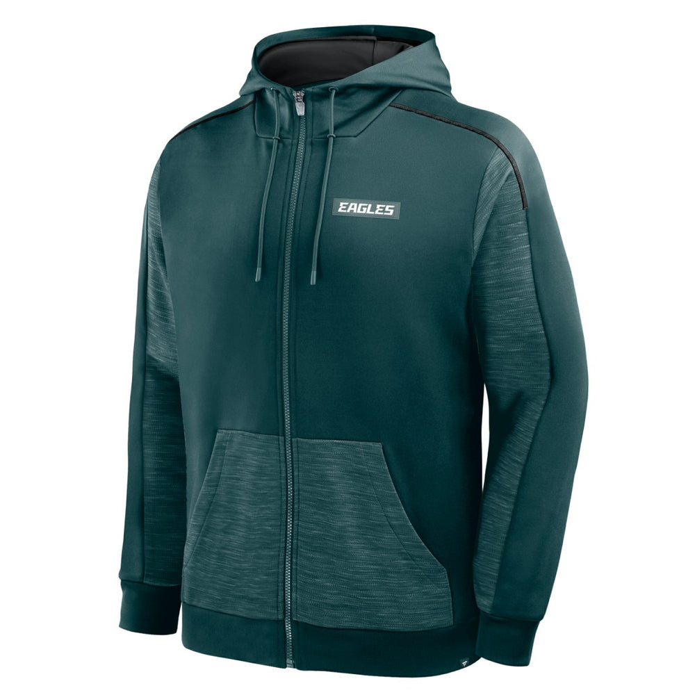 Philadelphia Eagles Checkdown Pass Full-Zip Hoodie - Midnight Green outlet