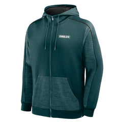 Philadelphia Eagles Checkdown Pass Full-Zip Hoodie - Midnight Green outlet