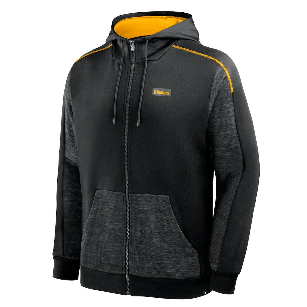 Pittsburgh Steelers Checkdown Pass Full-Zip Hoodie - Black sale
