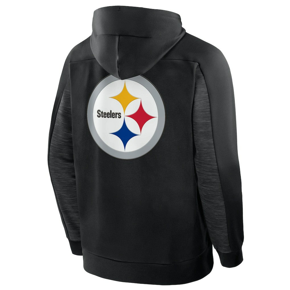 Pittsburgh Steelers Checkdown Pass Full-Zip Hoodie - Black sale