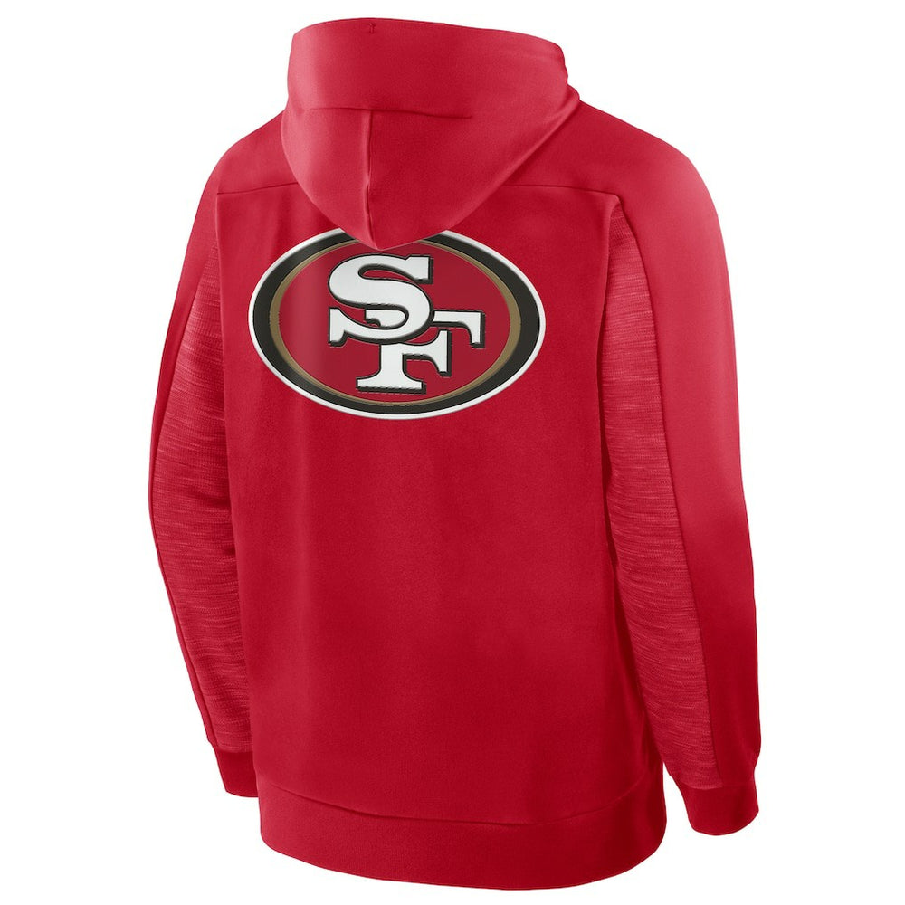 San Francisco 49ers Checkdown Pass Full-Zip Hoodie - Scarlet outlet