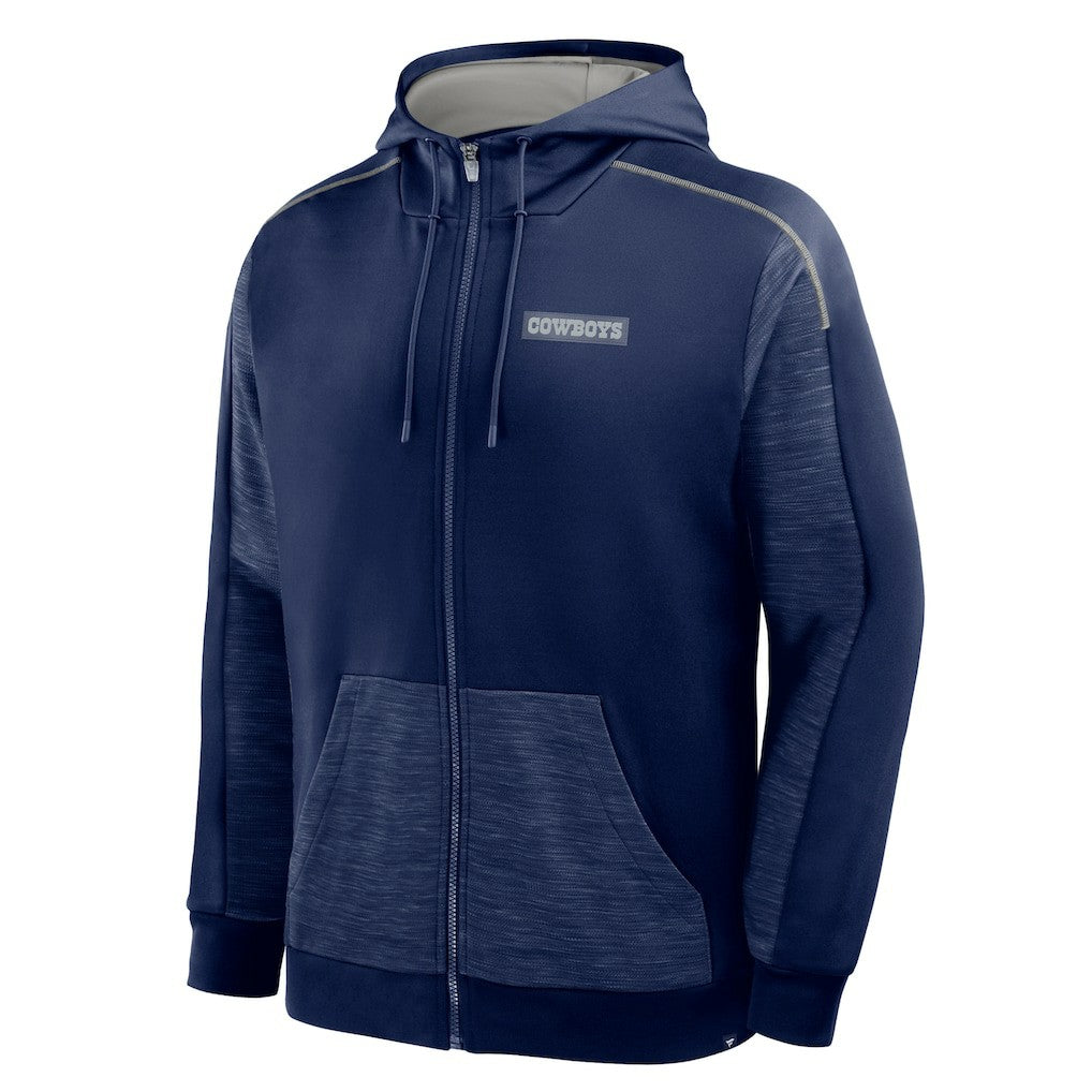 Dallas Cowboys Checkdown Pass Full-Zip Hoodie - Navy cheap