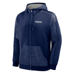 Dallas Cowboys Checkdown Pass Full-Zip Hoodie - Navy cheap