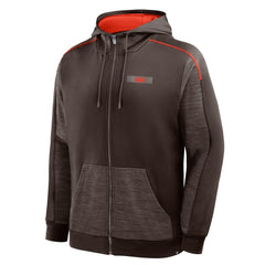 Cleveland Browns Checkdown Pass Full-Zip Hoodie - Brown sale