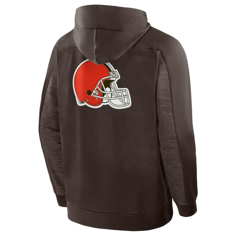 Cleveland Browns Checkdown Pass Full-Zip Hoodie - Brown sale