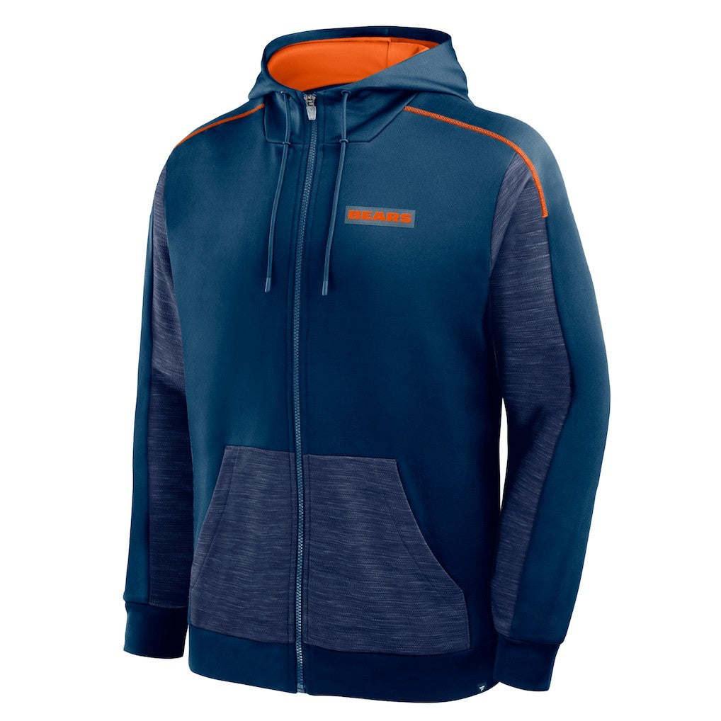 Chicago Bears Checkdown Pass Full-Zip Hoodie - Navy discount
