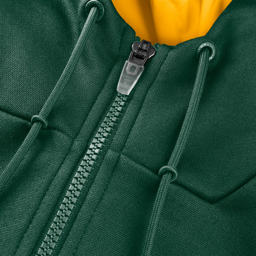 Green Bay Packers Checkdown Pass Full-Zip Hoodie - Green sale