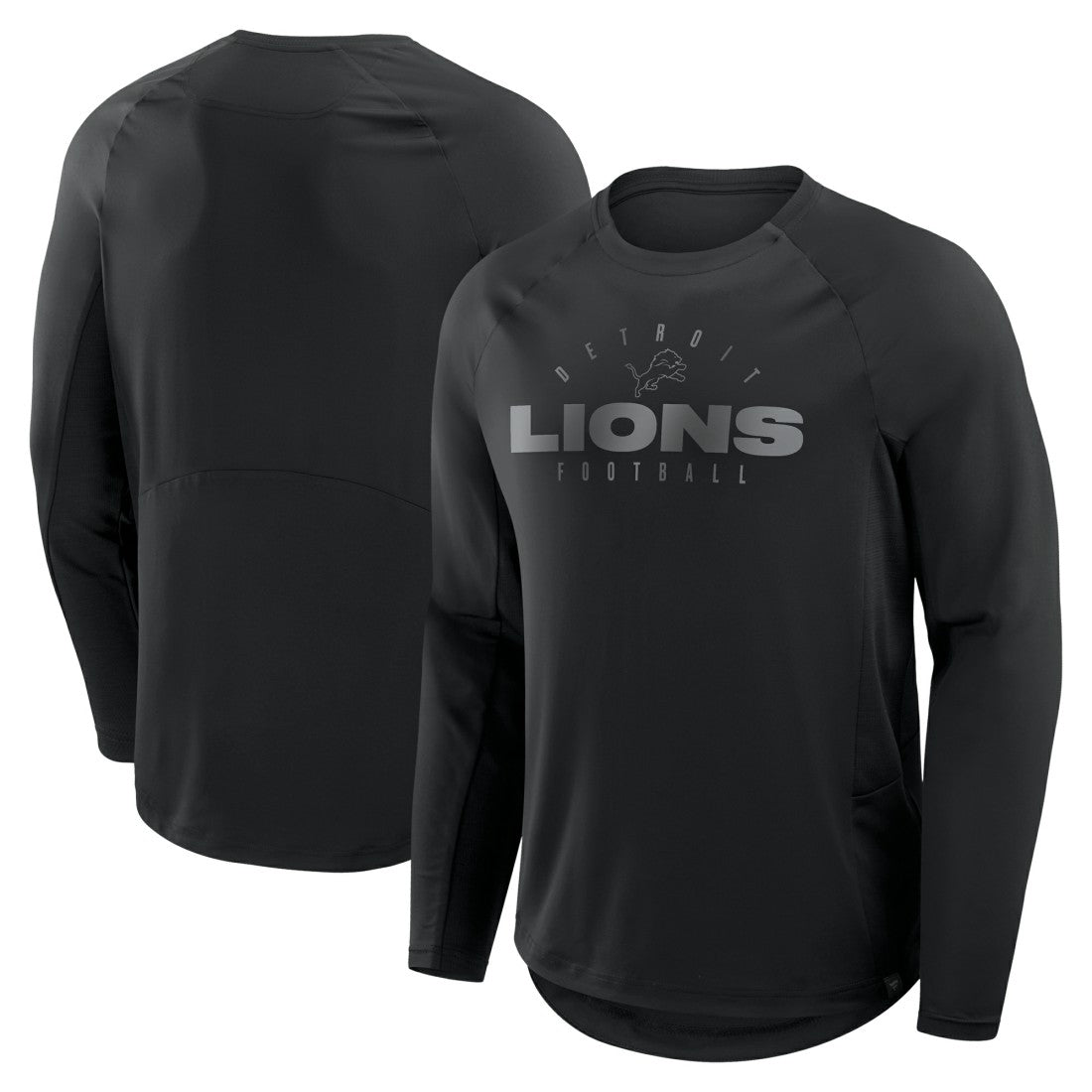 Detroit Lions Coverage Scheme Long Sleeve T-Shirt - Black sale