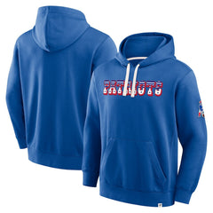New England Patriots New Horizons Heritage Pullover Hoodie - Royal discount