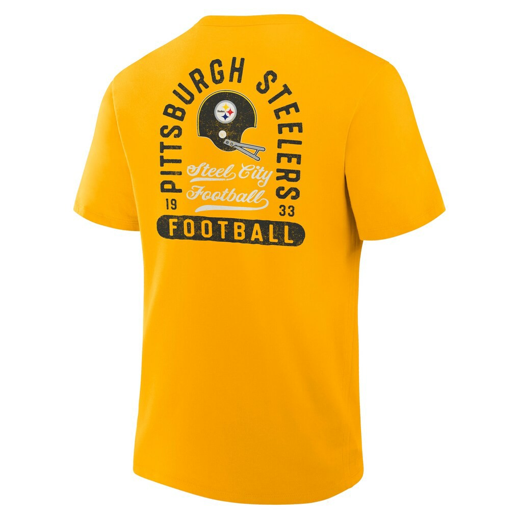 Pittsburgh Steelers Fluid Motion Legacy T-Shirt - Gold on sale