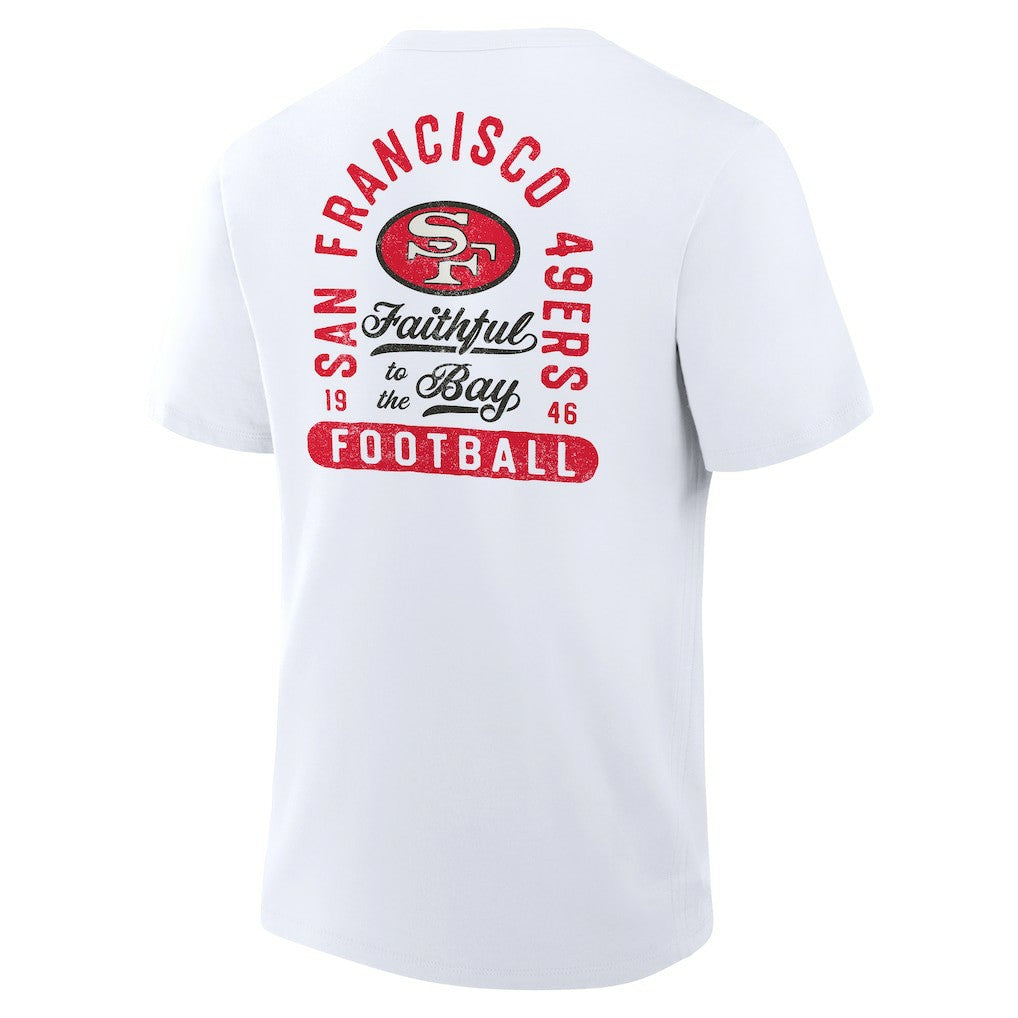 San Francisco 49ers Fluid Motion Legacy T-Shirt - White on sale