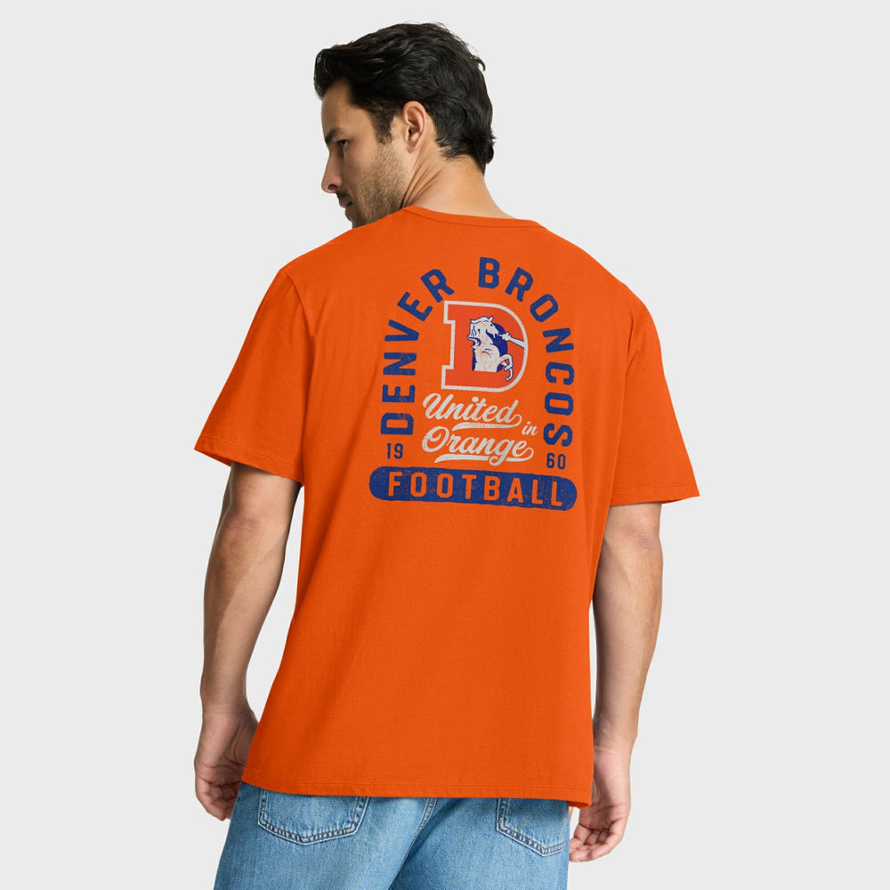 Denver Broncos Fluid Motion Legacy T-Shirt - Orange for sale