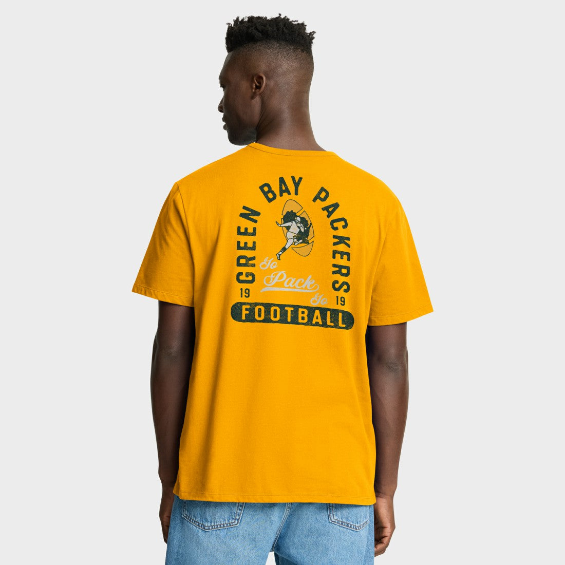 Green Bay Packers Fluid Motion Legacy T-Shirt - Gold outlet