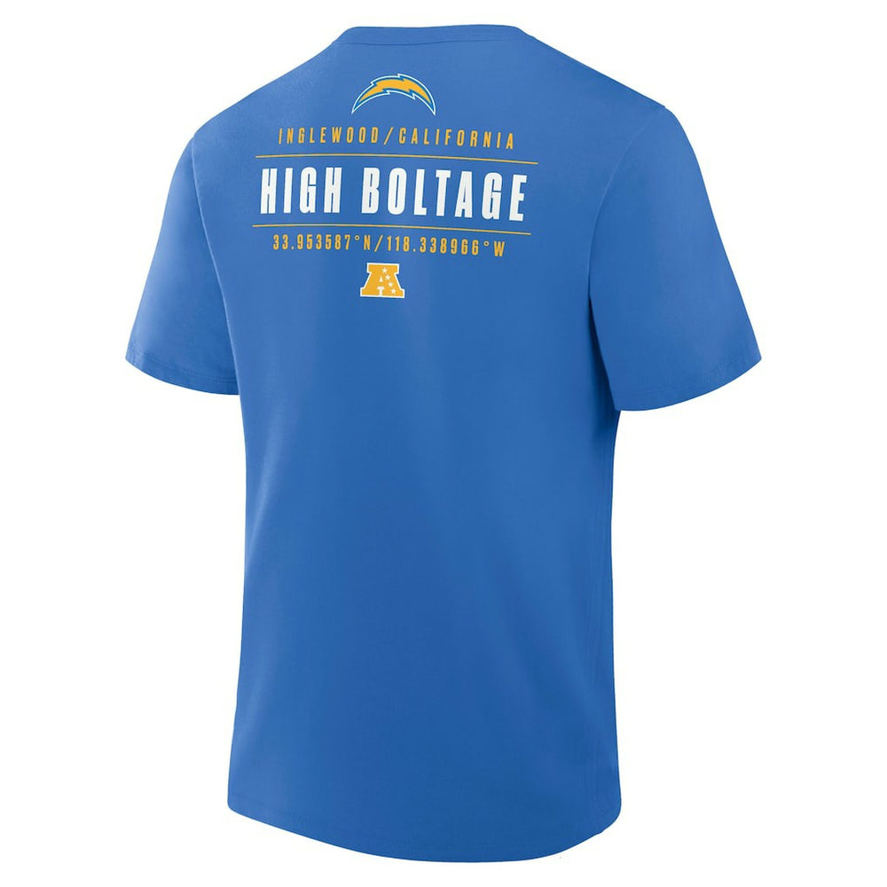 Los Angeles Chargers Passing Pocket Legacy T-Shirt - Powder Blue discount