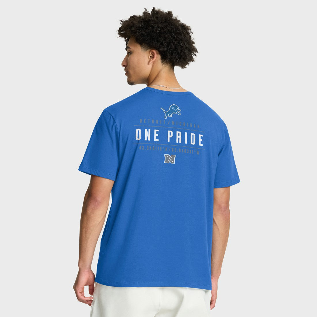 Detroit Lions Passing Pocket Legacy T-Shirt - Blue for sale