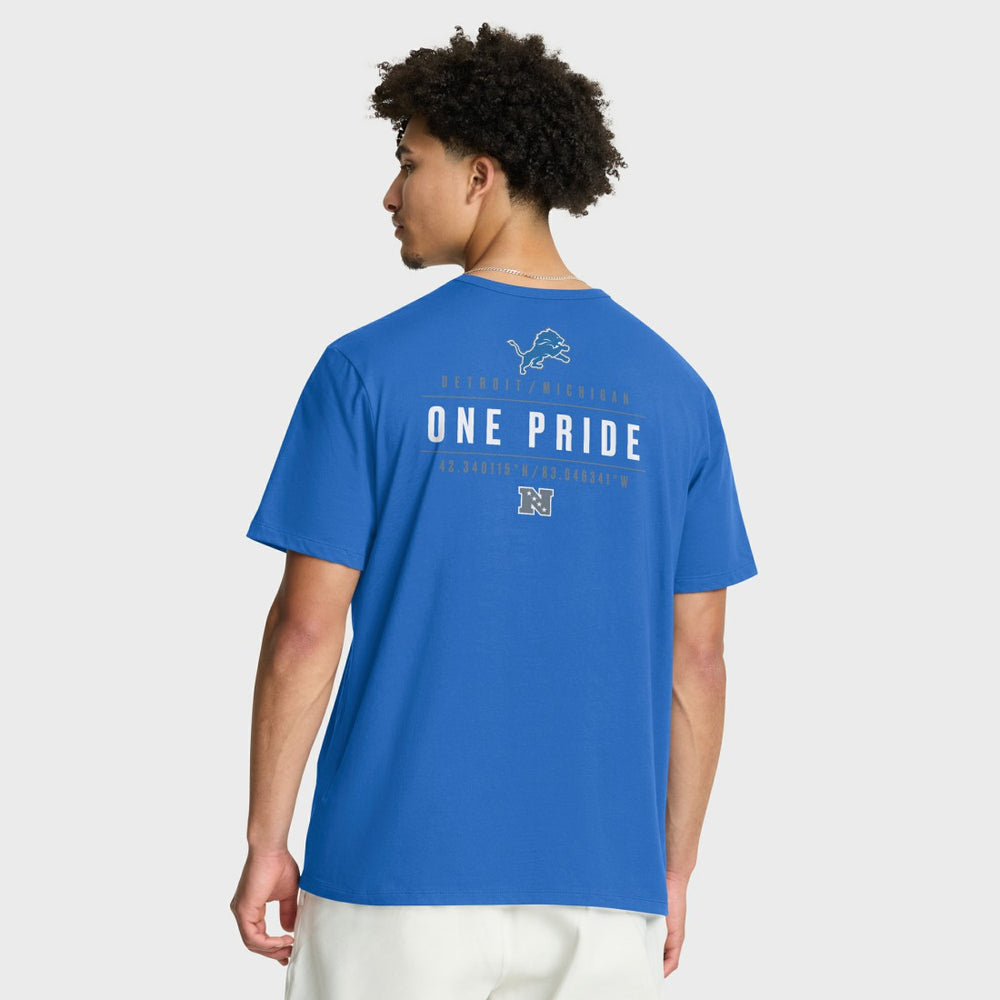 Detroit Lions Passing Pocket Legacy T-Shirt - Blue for sale