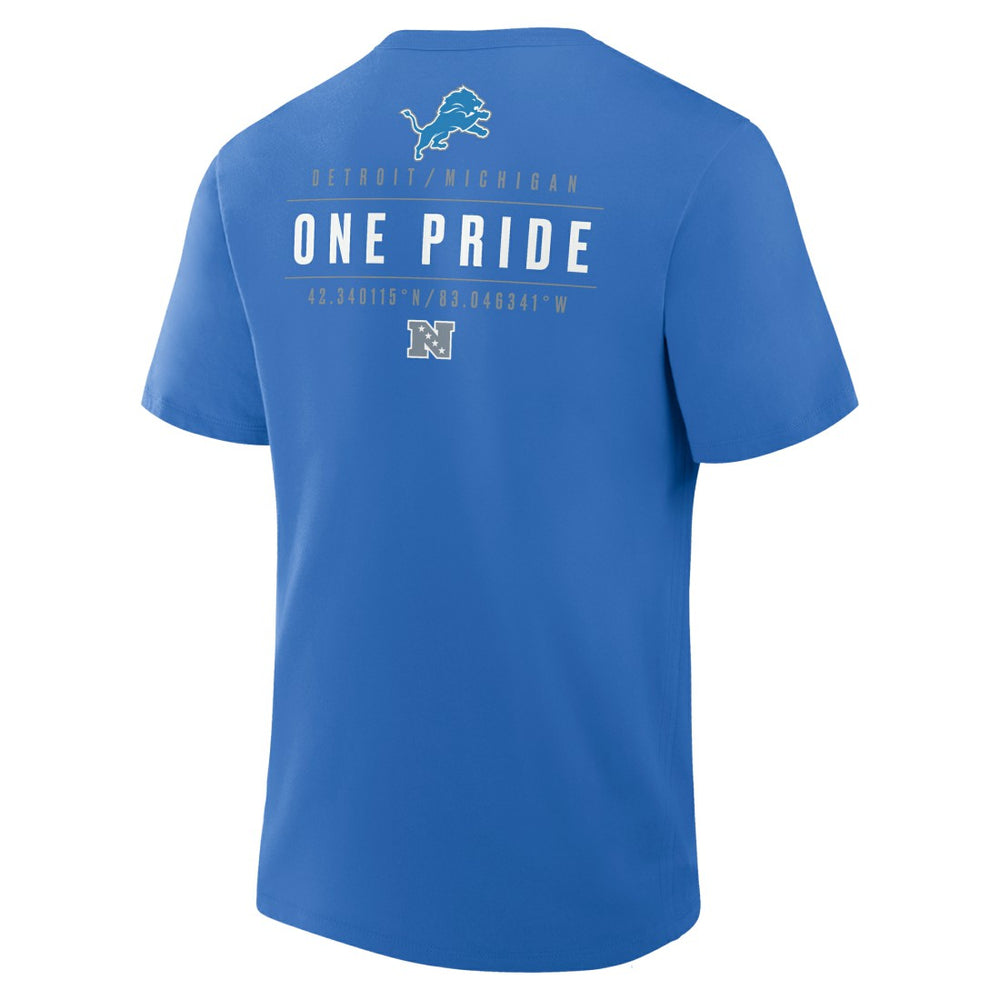 Detroit Lions Passing Pocket Legacy T-Shirt - Blue for sale