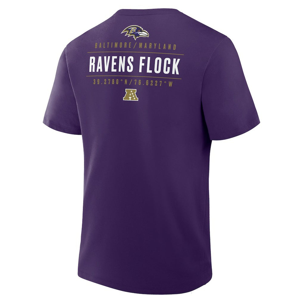 Baltimore Ravens Passing Pocket Legacy T-Shirt - Purple discount