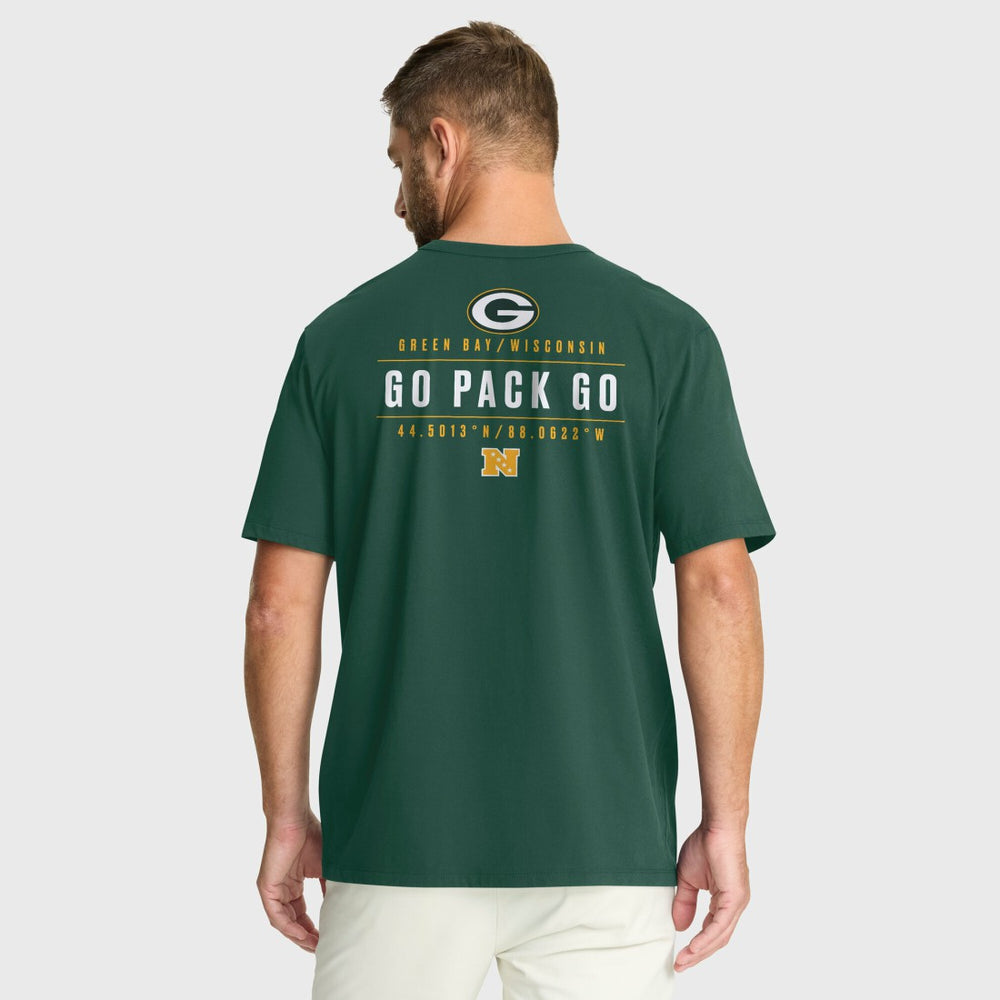 Green Bay Packers Passing Pocket Legacy T-Shirt - Green on sale