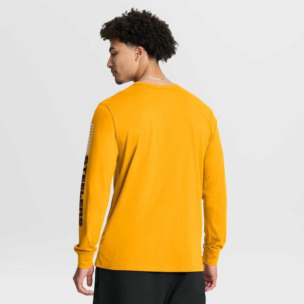 Pittsburgh Steelers Clock Management Legacy Long Sleeve T-Shirt - Gold for sale