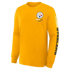 Pittsburgh Steelers Clock Management Legacy Long Sleeve T-Shirt - Gold for sale