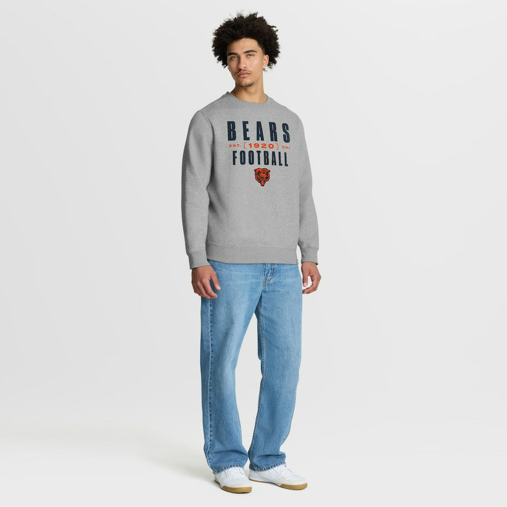 Chicago Bears Powerful Throw Legacy Pullover Sweatshirt - Heather Gray outlet