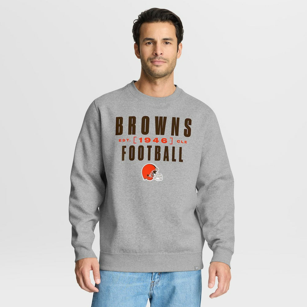 Cleveland Browns Powerful Throw Legacy Pullover Sweatshirt - Heather Gray online