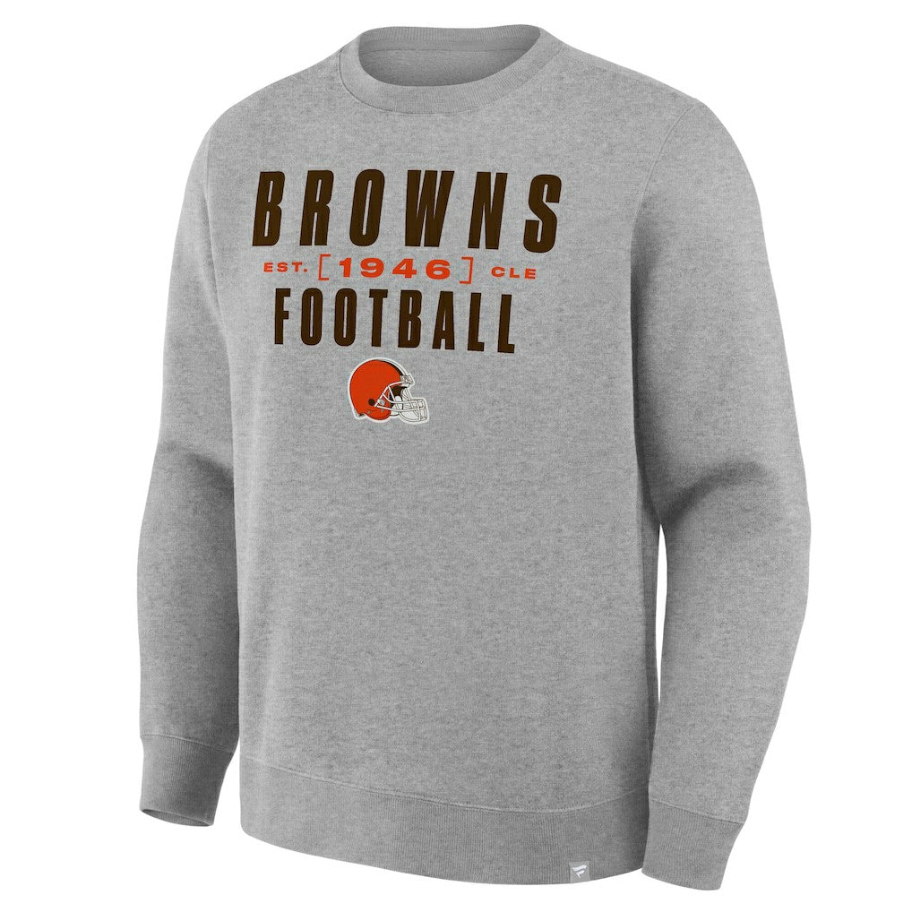 Cleveland Browns Powerful Throw Legacy Pullover Sweatshirt - Heather Gray online