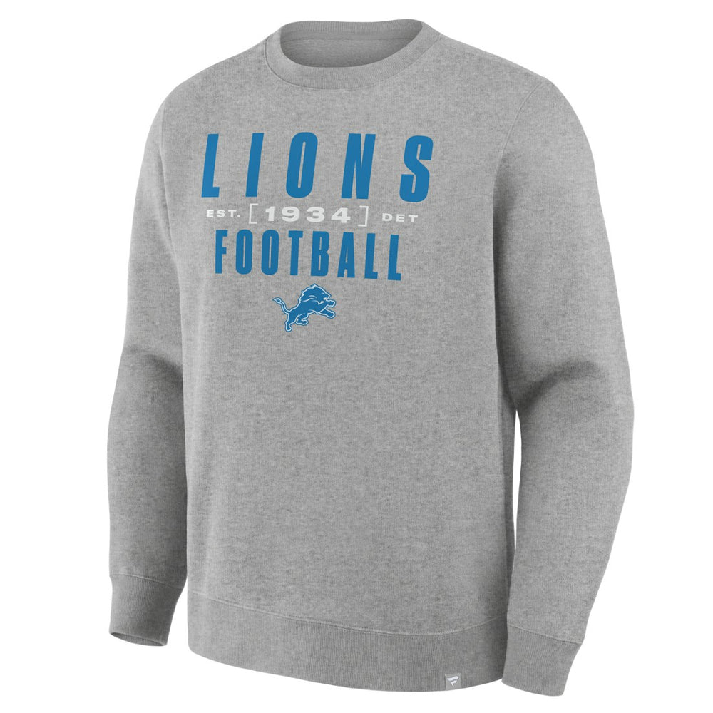 Detroit Lions Powerful Throw Legacy Pullover Sweatshirt - Heather Gray for sale
