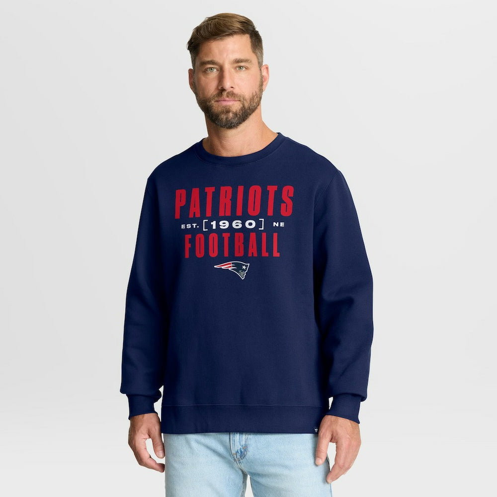 New England Patriots Powerful Throw Legacy Pullover Sweatshirt - Navy discount