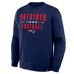 New England Patriots Powerful Throw Legacy Pullover Sweatshirt - Navy discount