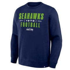Seattle Seahawks Powerful Throw Legacy Pullover Sweatshirt - College Navy online