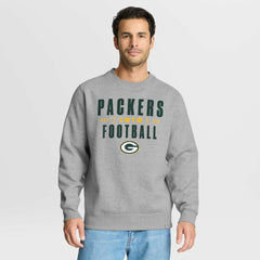 Green Bay Packers Powerful Throw Legacy Pullover Sweatshirt - Heather Gray for sale