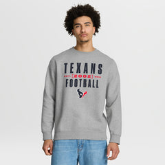 Houston Texans Powerful Throw Legacy Pullover Sweatshirt - Heather Gray online