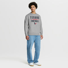 Houston Texans Powerful Throw Legacy Pullover Sweatshirt - Heather Gray online