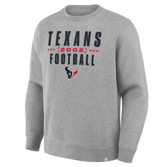 Houston Texans Powerful Throw Legacy Pullover Sweatshirt - Heather Gray online