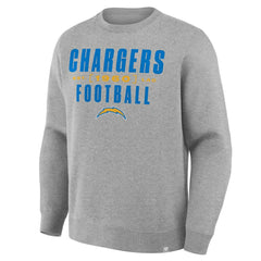 Los Angeles Chargers Powerful Throw Legacy Pullover Sweatshirt - Heather Gray outlet