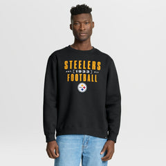 Pittsburgh Steelers Powerful Throw Legacy Pullover Sweatshirt - Black outlet