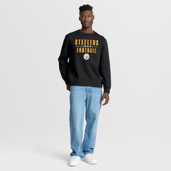 Pittsburgh Steelers Powerful Throw Legacy Pullover Sweatshirt - Black outlet