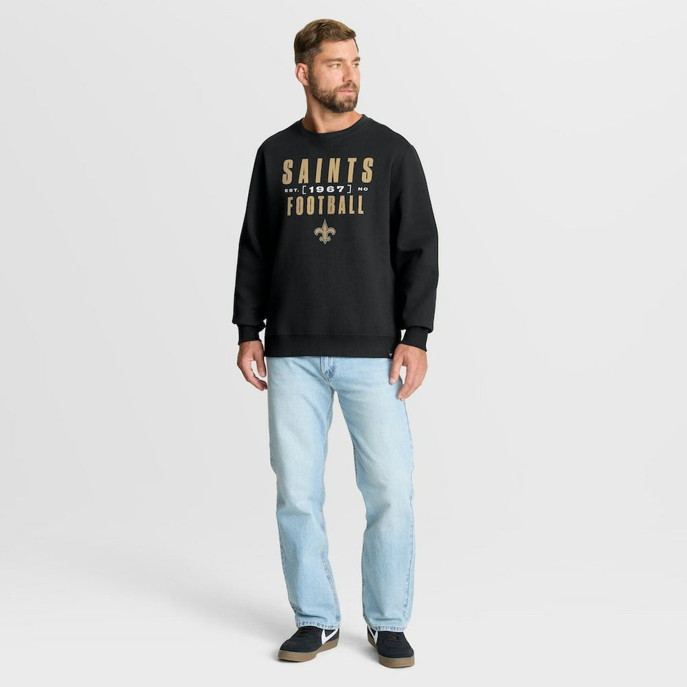 New Orleans Saints Powerful Throw Legacy Pullover Sweatshirt - Black online
