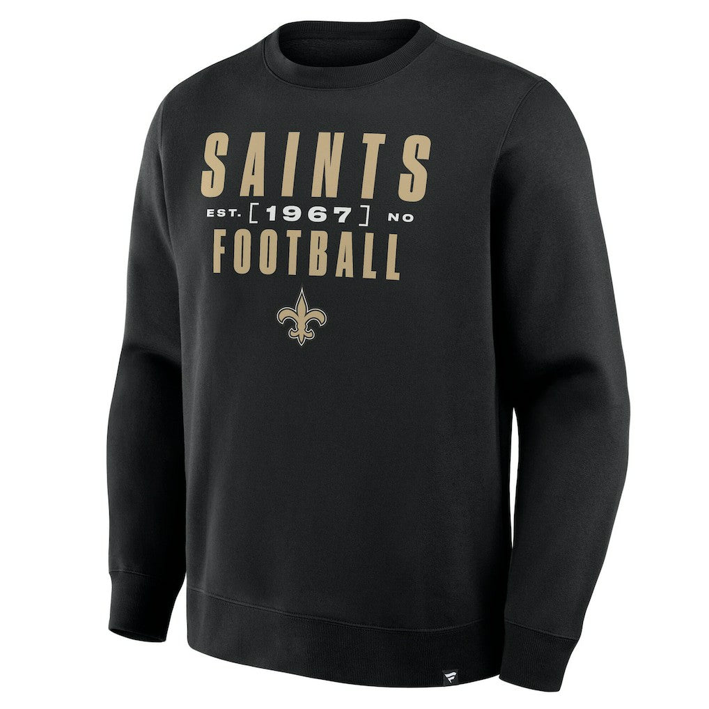 New Orleans Saints Powerful Throw Legacy Pullover Sweatshirt - Black online