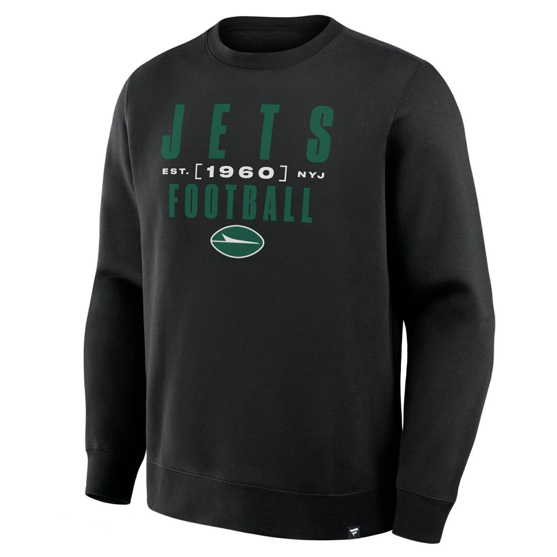 New York Jets Powerful Throw Legacy Pullover Sweatshirt - Black for sale